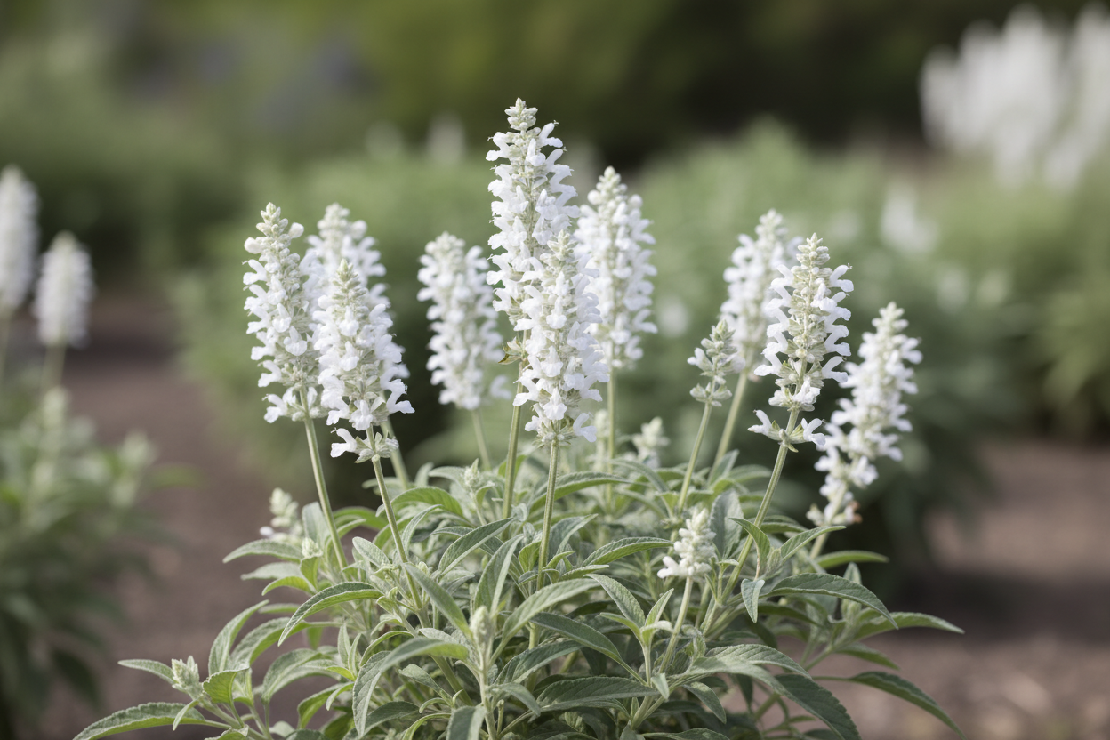 Salvia farinacea Evolution White