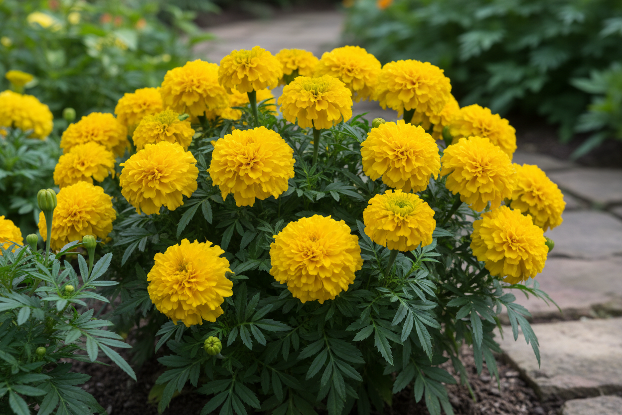 Tagetes patula Bonanza Yellow