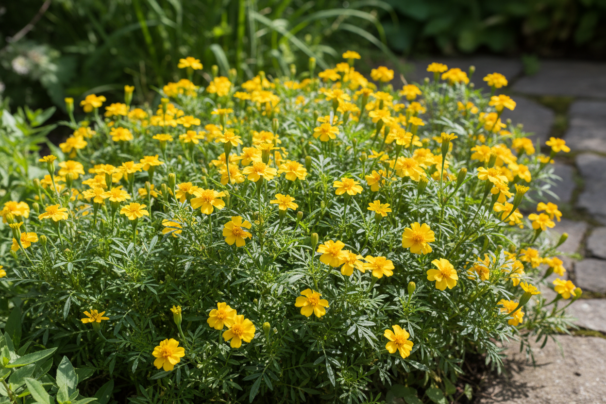 Tagetes tenuifolia Luna Lemon Yellow